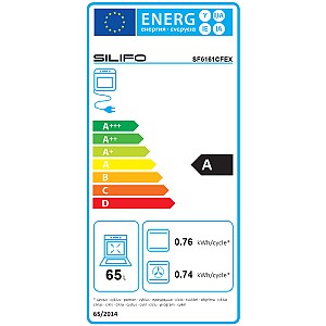 SILIFO SF6161CFEX Ηλεκτρική Κουζίνα 60cm με Εμαγιέ Εστίες Inox