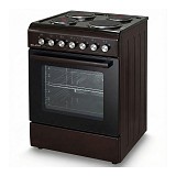 SILIFO SF6148 Ηλεκτρική Κουζίνα 60cm με Εμαγιέ Εστίες Καφέ