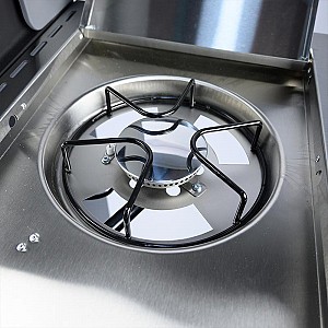 BORMANN Elite BBQ5040 Ψησταριά Υγραερίου Inox με Μαντεμένια Σχάρα 3+1 Εστίες