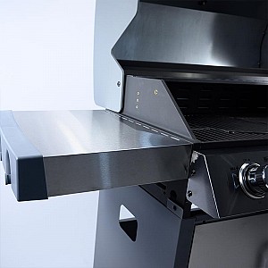 BORMANN Elite BBQ5040 Ψησταριά Υγραερίου Inox με Μαντεμένια Σχάρα 3+1 Εστίες