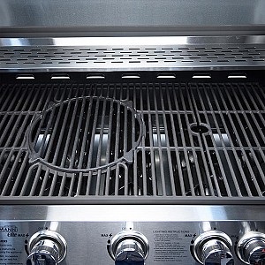 BORMANN Elite BBQ5040 Ψησταριά Υγραερίου Inox με Μαντεμένια Σχάρα 3+1 Εστίες