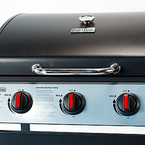 Bormann BBQ3000 Ψησταριά Υγραερίου με 3 Καυστήρες 3,6kW