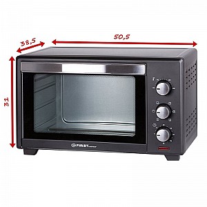 FIRST AUSTRIA FA-5043-1 ΗΛΕΚΤΡΙΚΟ ΦΟΥΡΝΑΚΙ ΜΕ ΑΕΡΑ ΚΑΙ ΦΩΣ 30L 1600W