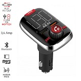 AKAI FMT-74BT FM TRANSMITTER ΜΕ HANDS FREE, ΦΟΡΤΙΣΤΗ ΑΥΤΟΚΙΝΗΤΟΥ, BLUETOOTH, AUX-IN/OUT, MICRO SD ΚΑΙ 2 USB