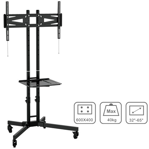 OSIO OSM-7865 ΤΡΟΧΗΛΑΤΗ ΒΑΣΗ ΤΗΛΕΟΡΑΣΗΣ 32? - 65? - VESA 600 X 400