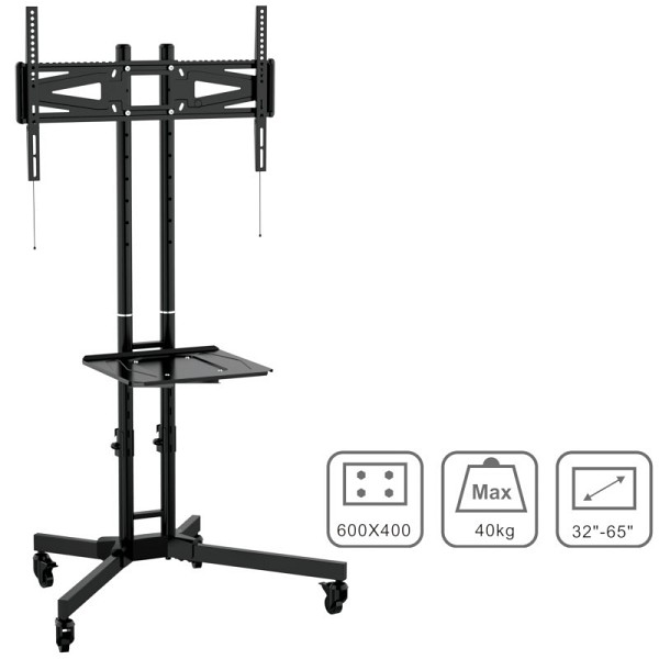 OSIO OSM-7865 ΤΡΟΧΗΛΑΤΗ ΒΑΣΗ ΤΗΛΕΟΡΑΣΗΣ 32? - 65? - VESA 600 X 400