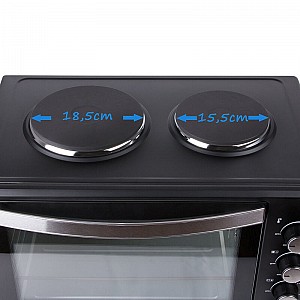 FIRST AUSTRIA FA-5045-5 ΦΟΥΡΝΑΚΙ ΜΕ ΑΕΡΑ ΦΩΣ ΚΑΙ 2 ΜΑΤΙΑ 60L 3400W