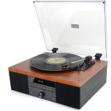 Akai ATT-14BT Ηχοσύστημα με πικάπ, Bluetooth, CD player, USB, FM, Aux-In, RCA out και ενσωματωμένα ηχεία 10 W