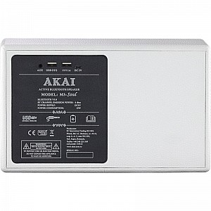 Akai M3-Soul White Φορητό ηχείο Bluetooth με USB, Aux-In και USB για φόρτιση ? 20 W