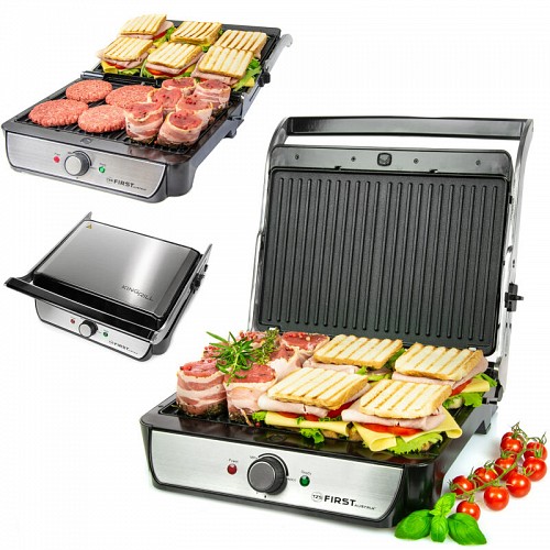 First Austria FA-5344-2 Τοστιέρα ? grill με αποσπώμενες αντικολλητικές πλάκες και θερμοστάτη ? 2000 W