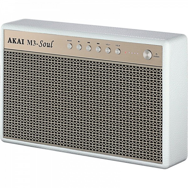 Akai M3-Soul White Φορητό ηχείο Bluetooth με USB, Aux-In και USB για φόρτιση ? 20 W