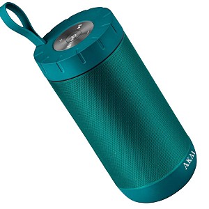 Akai ABTSW-60 Τιρκουάζ φορητό αδιάβροχο ηχείο Bluetooth με ύφασμα, TWS, AWS, Aux-In και handsfree-20W RMS