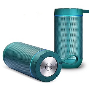 Akai ABTSW-60 Τιρκουάζ φορητό αδιάβροχο ηχείο Bluetooth με ύφασμα, TWS, AWS, Aux-In και handsfree-20W RMS