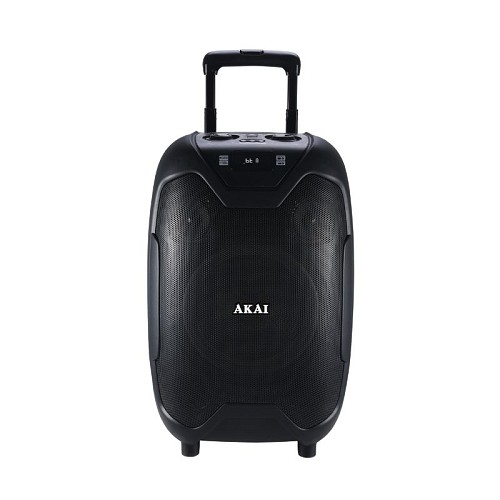 Akai ABTS-X10 PLUS Φορητό ηχείο Bluetooth με ενισχυτή, AWS, USB, AUX, FM, ασ. μικρόφωνο και χειριστήριο με υποδοχή για 2 μικρόφωνα και όργανο - 50W RMS