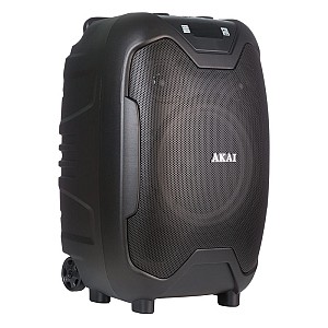 Akai ABTS-X10 PLUS Φορητό ηχείο Bluetooth με ενισχυτή, AWS, USB, AUX, FM, ασ. μικρόφωνο και χειριστήριο με υποδοχή για 2 μικρόφωνα και όργανο - 50W RMS