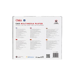 OSIO ACO-6600 ΡΑΔΙΟ USB ΑΥΤΟΚΙΝΗΤΟΥ ΜΕ ΜΕΓΑΛΗ ΟΘΟΝΗ, BLUETOOTH, 2 USB, MICRO SD, ΚΑΙ AUX-IN