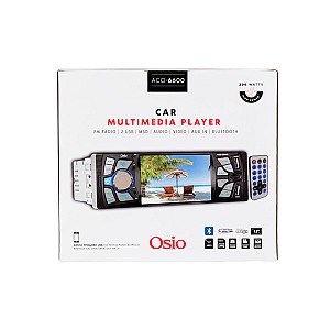 OSIO ACO-6600 ΡΑΔΙΟ USB ΑΥΤΟΚΙΝΗΤΟΥ ΜΕ ΜΕΓΑΛΗ ΟΘΟΝΗ, BLUETOOTH, 2 USB, MICRO SD, ΚΑΙ AUX-IN
