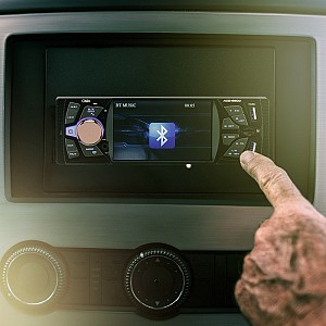 OSIO ACO-6600 ΡΑΔΙΟ USB ΑΥΤΟΚΙΝΗΤΟΥ ΜΕ ΜΕΓΑΛΗ ΟΘΟΝΗ, BLUETOOTH, 2 USB, MICRO SD, ΚΑΙ AUX-IN