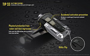 ΦΑΚΟΣ LED NITECORE TIP, SS, GLACIER