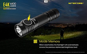 ΦΑΚΟΣ LED NITECORE E4K, +NL2150HPR