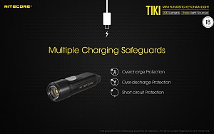 ΦΑΚΟΣ LED NITECORE TIKI LE, Black, 300 lumens