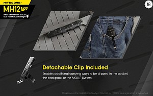 ΦΑΚΟΣ LED NITECORE MULTI TASK HYBRID MH12V2,1200lumens