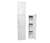 Woodwell LOCKER 3 Θέσεων Μέταλλο Βαφή  Άσπρο Ε-00017583 Ε6006