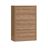 Woodwell CALIBER Συρταριέρα με 5 Συρτάρια - Απόχρωση Sonoma Oak Ε-00020700 Ε7389