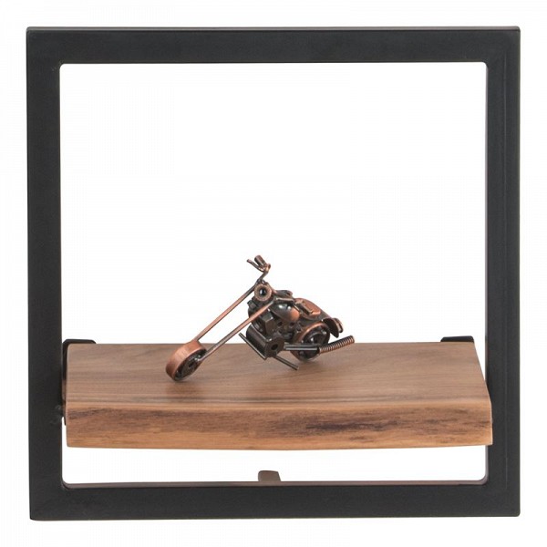 Woodwell LIZARD Frame Ράφι Μέταλλο Βαφή Μαύρο, Ξύλο Ακακία Φυσικό Ε-00021254 ΕΑ7070,5