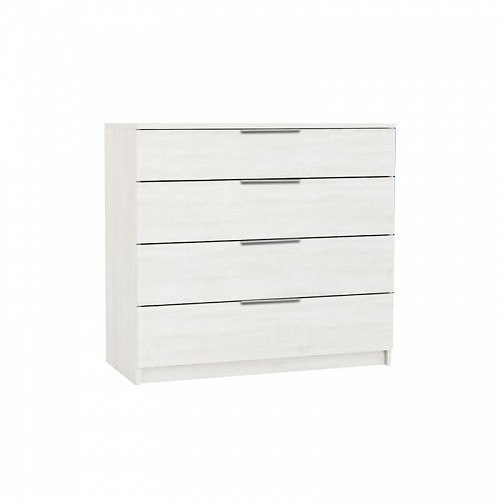 Woodwell DRAWER Συρταριέρα με 4 Συρτάρια, Απόχρωση Άσπρο Ε-00022075 Ε759,3