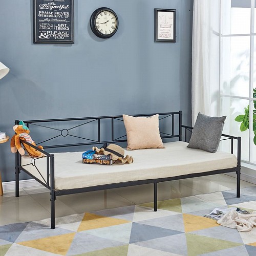 Woodwell QUEEN Daybed Κρεβάτι Μέταλλο Βαφή Μαύρο Ε-00021539 Ε8019,1