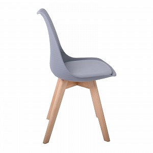 Woodwell MARTIN STRIPE Καρέκλα Ξύλινο Πόδι, PP Γκρι Ε-00022613 ΕΜ136,44S