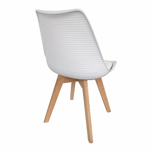 Woodwell MARTIN STRIPE Καρέκλα Ξύλινο Πόδι, PP Άσπρο Ε-00022611 ΕΜ136,14S