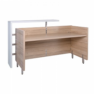 Woodwell Reception PROJECT Απόχρωση Sonoma - Άσπρο Ε-00020616 ΕΟ944