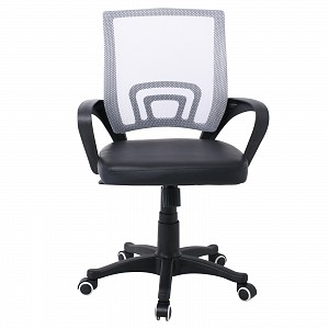 Woodwell BF2101-P Πολυθρόνα Γραφείου με Ανάκλιση Mesh Γκρι - Μαύρο Pu Ε-00023262 ΕΟ254,1P