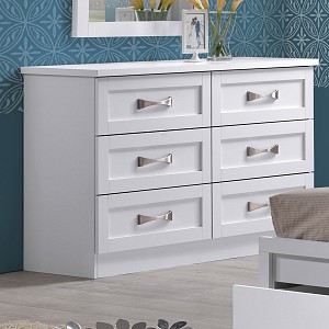 Woodwell LIFE Συρταριέρα με 6 Συρτάρια, Απόχρωση Άσπρο Ε-00014844 ΕΜ364,1
