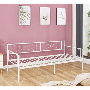Woodwell QUEEN Daybed Κρεβάτι Μέταλλο Βαφή Άσπρο Ε-00021540 Ε8019,2