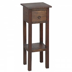 Woodwell CLASSIC Stand - Τραπεζάκι Βοηθητικό H.65cm - 1 Συρτάρι, Ξύλο Sheesham Καρυδί Ε-00007105 ΕS391,1