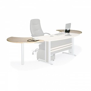 Woodwell EXECUTIVE Eπιφάνεια Eπέκτασης Απόχρωση Dark Grey - Beech Ε-00007330 ΕΟ999Ε