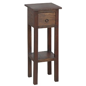 Woodwell CLASSIC Stand - Τραπεζάκι Βοηθητικό H.65cm - 1 Συρτάρι, Ξύλο Sheesham Καρυδί Ε-00007105 ΕS391,1