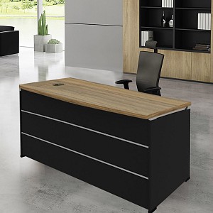 Woodwell PROJECT Γραφείο Απόχρωση Sonoma - Γκρι Ε-00020637 ΕΟ915