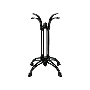 Woodwell ΤΕΤΡΑΝΥΧΟ Πόδι Τραπεζιού Μαντέμι Μαύρο (14 kg) Ε-00000127 Ε074,7