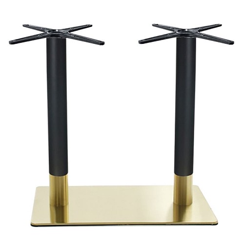 Woodwell RIVA Βάση Τραπεζιού Μακρόστενη Gold Inox #201 - Black / 21,20 Kg Ε-00024684 ΕΜ671