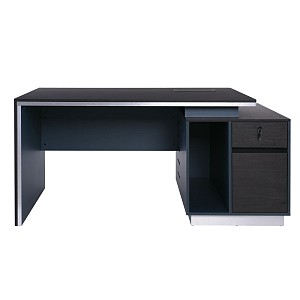 Woodwell ADVANCE Γραφείο Σκούρο Καρυδί - Sky Grey Ε-00022211 ΕΟ824
