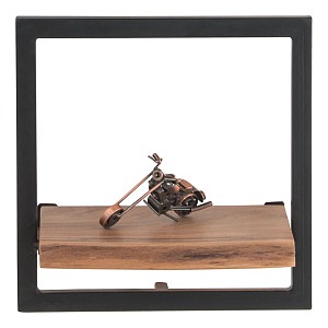 Woodwell LIZARD Frame Ράφι Μέταλλο Βαφή Μαύρο, Ξύλο Ακακία Φυσικό Ε-00021254 ΕΑ7070,5