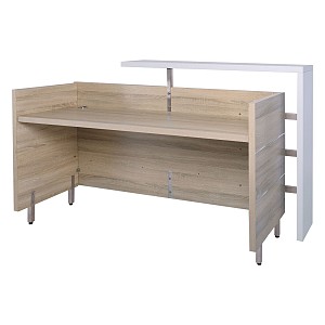 Woodwell Reception PROJECT Απόχρωση Sonoma - Άσπρο Ε-00020616 ΕΟ944