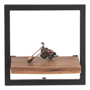 Woodwell LIZARD Frame Ράφι Μέταλλο Βαφή Μαύρο, Ξύλο Ακακία Φυσικό Ε-00021254 ΕΑ7070,5