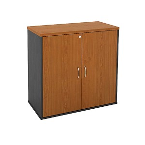 Woodwell ΝΤΟΥΛΑΠΙ-Α Γραφείου Δίφυλλο, 2 Ράφια, Απόχρωση Dark Grey -Cherry Ε-00020379 ΕΟ124,6