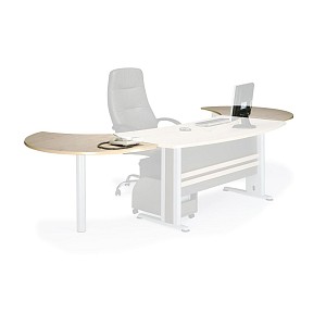 Woodwell EXECUTIVE Eπιφάνεια Eπέκτασης Απόχρωση Dark Grey - Beech Ε-00007330 ΕΟ999Ε