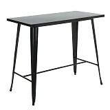 Woodwell RELIX Τραπέζι Bar Μέταλλο Βαφή Μαύρο Ε-00025809 Ε5203,1
